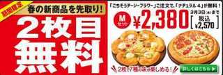 2016 2 ピザハット2枚目無料.jpg