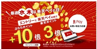 ひかりTVショッピング  楽天ペイの日ぷららポイント+10倍キャンペーン.jpg