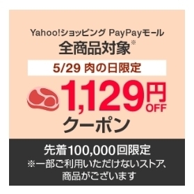 ヤフーショッピング 肉の日限定 1,129(いいにく)円OFFクーポン.jpg