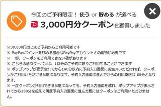 ヤフートラベル 今回のご予約限定! 使う or 貯める が選べる3,000円分クーポン.jpg